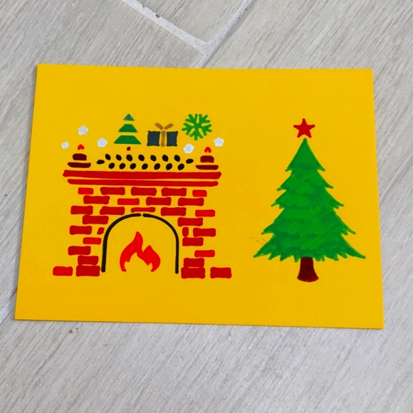 Handmade Christmas cards, set of 6, Cute stocking stuffers - Picture 15 of 17